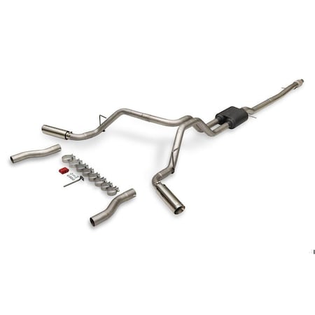 19C RANGER 2.3L AMERICAN THUNDER CATBACK EXHAUST SYS 32.5IN DUAL 3.5IN TIP SS -  FLOWMASTER, 818158